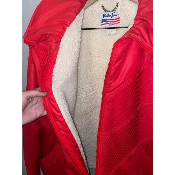 Vintage Weather Tamer Jacket USA Made Red Jacket Outerwear Lined VTG 1970s 80s - Picture 8 of 13